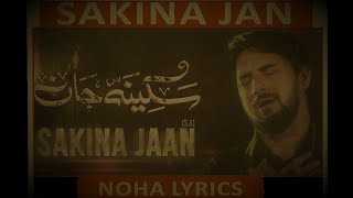 Sakina Jan Lyrics  Farhan Ali Waris  New Noha 2021 [upl. by Llennor]