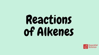 GCSE Reactions of Alkenes [upl. by Hartill]