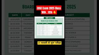 CBSE 10th 12th Exam Date Sheet 2025 Declare ✌ CBSE Exam Date 2025 Big News CbseExamdate2025 [upl. by Attey]