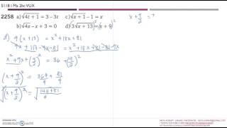 Matematik 5000 Ma 2c Kapitel 2 Andragradsekvationer Mer om ekvationer 2258d [upl. by Adieren138]