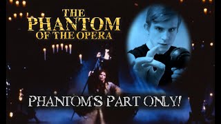 quotThe Phantom of the Operaquot  MALEPHANTOM PART ONLY KaraokeDuetLyrics Onscreen [upl. by Ennaxxor]