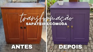 RENOVEI UMA SAPATEIRACÔMODA  TRANSFORMAÇÃO  DIY  ANTES E DEPOIS  NATALIA LOUISE [upl. by Saunder]