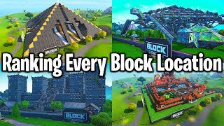 RANKING EVERY BLOCK LOCATION IN FORTNITE finally [upl. by Kettie]