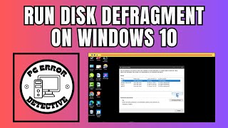 How to Run Disk Defragment on Windows 10  Optimize Your PC Today [upl. by Greenleaf866]