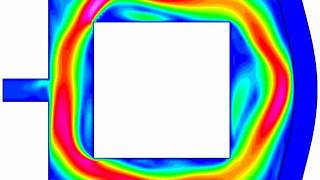 Elmer FEM FSI test case with internal flow [upl. by Myrta]