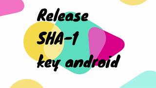 How to get release SHA1 certificate fingerprint android studio [upl. by Arahat]