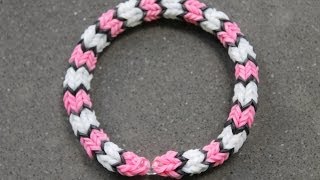 Rainbow Loom Nederlands Quadrafish Armband [upl. by Lunette830]