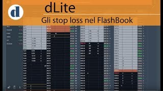 dLite trading come impostare lo Stop Loss nella visualizzazione flashBook [upl. by Asiluj]