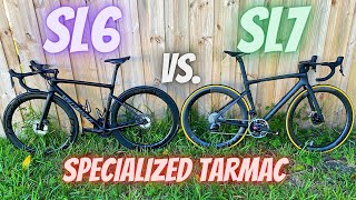 WHATS THE DIFFERENCE Specialized TARMAC SL6 vs TARMAC SL7 PRO and SWORKS [upl. by Argile170]