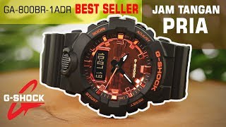 Jam Tangan Pria Best Seller  Casio GShock GA800BR1ADR [upl. by Nuahsal]