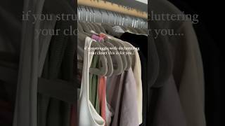 closet declutter tips closetdeclutter declutter decluttering declutterwithme minimalism [upl. by Ecinehs549]