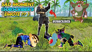 Sad Moment  Subscriber Showing Emote To Oggy Shinchan  Revenge Time  Free Fire [upl. by Larrabee]