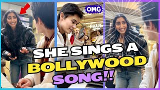 She requested the MOST FAMOUS BOLLYWOOD song ever BUT suddenly…🗣️🤯 [upl. by Eeryk]