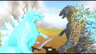 Gojira 2024 VS Godzilla Battle ARBS Animal revolt Battle Simulator [upl. by Sadnak356]