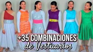 Combinaciones de Vestuarios para Danza Cristiana [upl. by Assetak937]