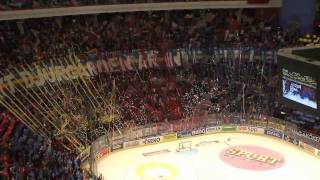 Tifo före final 3 i Globen  DjurgårdenHV71 [upl. by Ennaeilsel]