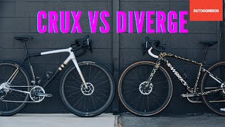 Crux vs Diverge Which is the Better Gravel Bike [upl. by Ymmor4]