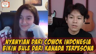 Cewek Kanada Terpesona Dengar Aku Nyanyi 😍🎶  Singing Reaction OmeTV [upl. by Olivier]