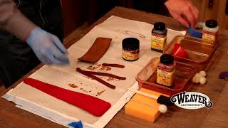 Making a Leather Bracelet Chapter 5 Adding Dye Antique and Top Coat [upl. by Ibed]