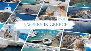 3 Weeks in Greece  Part 1 🌴👙 Santorini amazing views amp summer vibes [upl. by Adyaj]