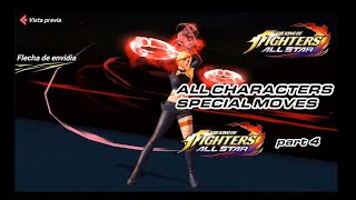 KOFAS All Star Characters Special Moves part 4 [upl. by Arnold]