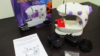 Tutorial  How To Operate The Mini Sewing Machine ♥ [upl. by Adnylem]