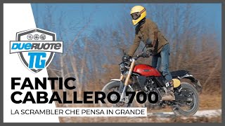 DueruoteTG 139  Fantic Caballero 700 la scrambler che pensa in grande [upl. by Boaten]