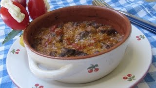 Receta Gatimi Shqiptare  FERGESE ME MELCI [upl. by Doowron99]