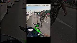 Police vs Bikers 😨 Police Ne without Reasoning Kiya Badtamizi 🤬shorts bike biker [upl. by Asecnarf38]