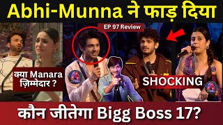 Bigg Boss 17 EP 97 Review Abhishek Munawar की ज़ोरदार Performance Ankita vs Vicky ज़िम्मेदार कौन [upl. by Nottap556]