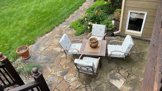 Installing a Flagstone Walkway Patio [upl. by Salli]