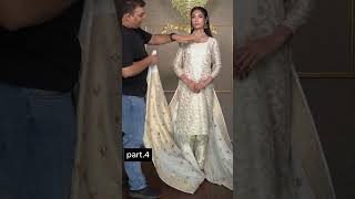 How To drape saree as Hyderabadi Dupatta I Shoaib Khan I Different way of draping Saree [upl. by Ebonee]