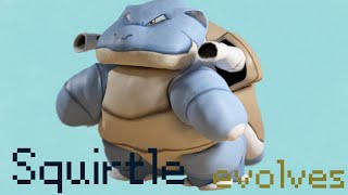 Squirtle fat evolves to Wartortle and Blastoise  Pokemon animation  Kia Lia [upl. by Dnomaid918]