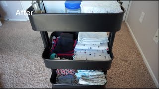 NEWBORN ORGANIZATION USING IKEA RASKOG CART [upl. by Richma]