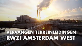 Vervangen terreinleidingen RWZI Amsterdam  GW Leidingtechniek [upl. by Amar]