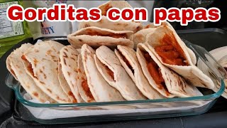 GORDITAS DE HARINA CON PAPAS [upl. by Jeanne285]