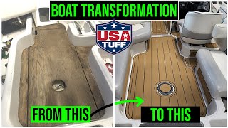 How We Revitalized a 2007 Sanger 230 Wake Series Boat With SeaDek Floor Decking [upl. by Strohben]