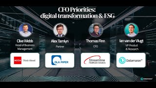 CFO Priorities digital transformation amp ESG [upl. by Tips791]