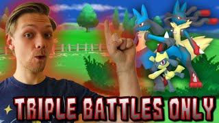 Pokemon Y BUT we only Triple Battle  Pokemon Triple Y Nuzlocke [upl. by Cuhp]