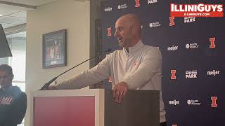 Illinois Offensive Coordinator Barry Lunney Jr PreMichigan Media Conference  Oct 14 2024 [upl. by Meara]