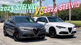 2023 Alfa Romeo Stelvio Veloce vs 2024 Stelvio Veloce Side By Side Comparison [upl. by Lowenstern]