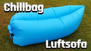 Laysack  Luftsofa  Chillbag  Luftcouch  Inflatable Beach Lounge im Review [upl. by Zamora]