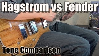 Hagstrom Ultra Swede vs Fender Stratocaster  Guitar Tone and Sound Comparison [upl. by Lindblad]