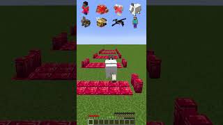 Longest Jump vs Mobs Distance meme shorts minecraft [upl. by Awe917]