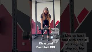 Kickstand Dumbbell RDL [upl. by Alolomo609]