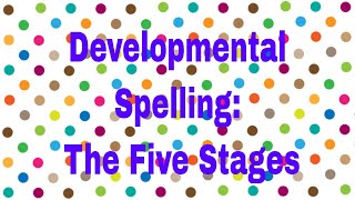 Developmental Spelling The Five Spelling Stages Day 2 I Teach Teachers 41 [upl. by Lancelle]