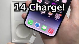 How to Charge iPhone 14  14 Pro No Adapter in Box [upl. by Milano656]