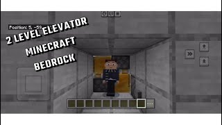 Minecraft Bedrock Elevator Tutorial [upl. by Sadnac851]