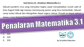 Soal Harian 21  Penalaran Matematika 31 [upl. by Nitsreik916]