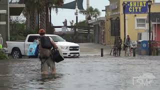 09162024 Carolina Beach NC  Coastal Flooding from Potential Tropical Cyclone Eight [upl. by Crispa292]